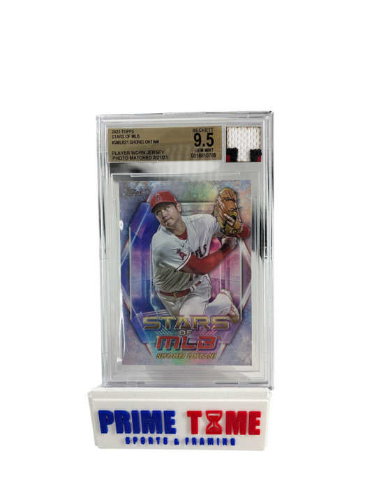 Shohei Ohtani Angels Jersey Fusion Game Worn Jersey 2023 Beckett Graded