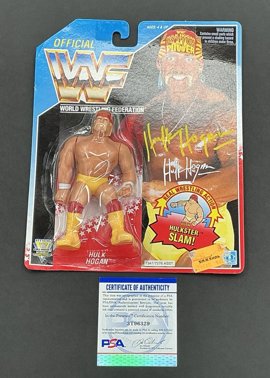 Hulk Hogan Signed Autographed WWF Toy PSA Coa