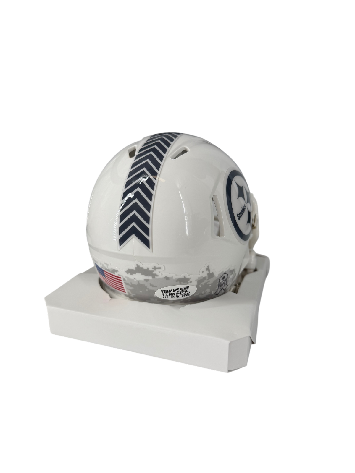 Le'Veon Bell Signed Autographed Steelers Salute Service Mini Helmet Prime Time