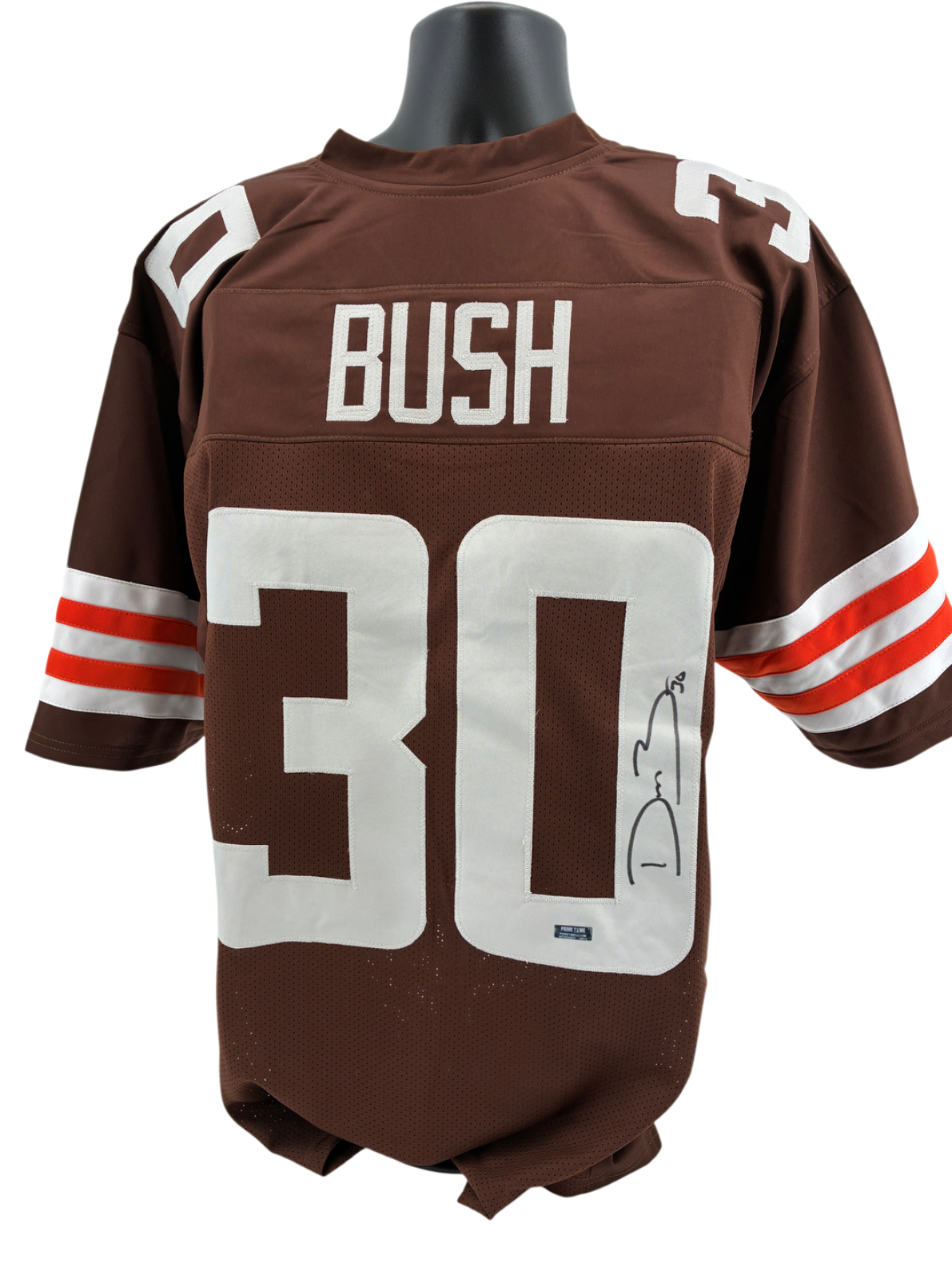 Devin Bush Signed Autographed Browns Custom Jersey Prime Time Witness