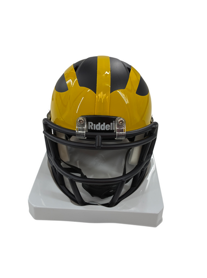 Devin Bush Jr Signed Autographed Wolverines Mini Helmet Prime Time Witness