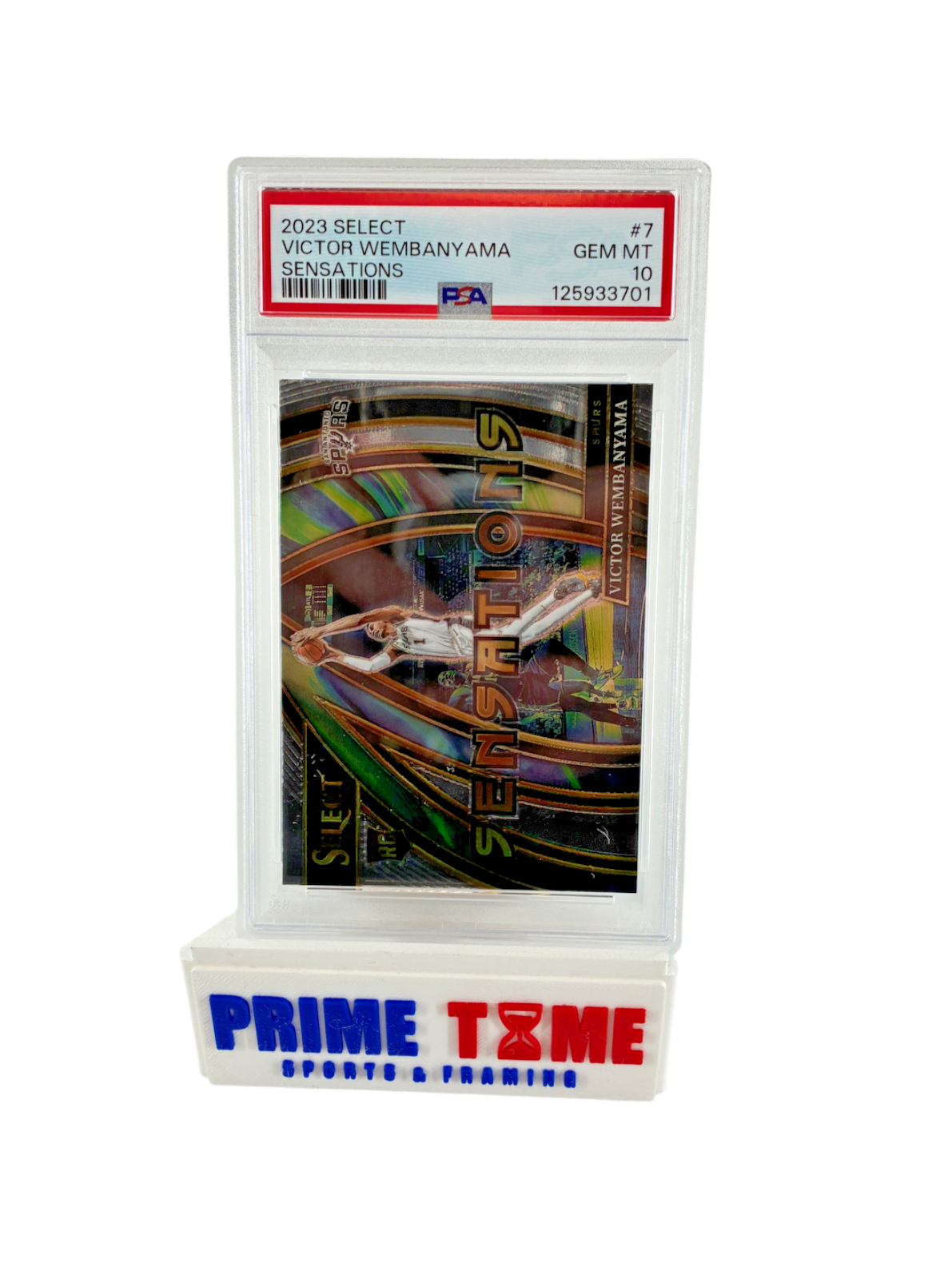 Victor Wembanyama Spurs 2023 Panini Select Sensations #7 PSA 10 GEM