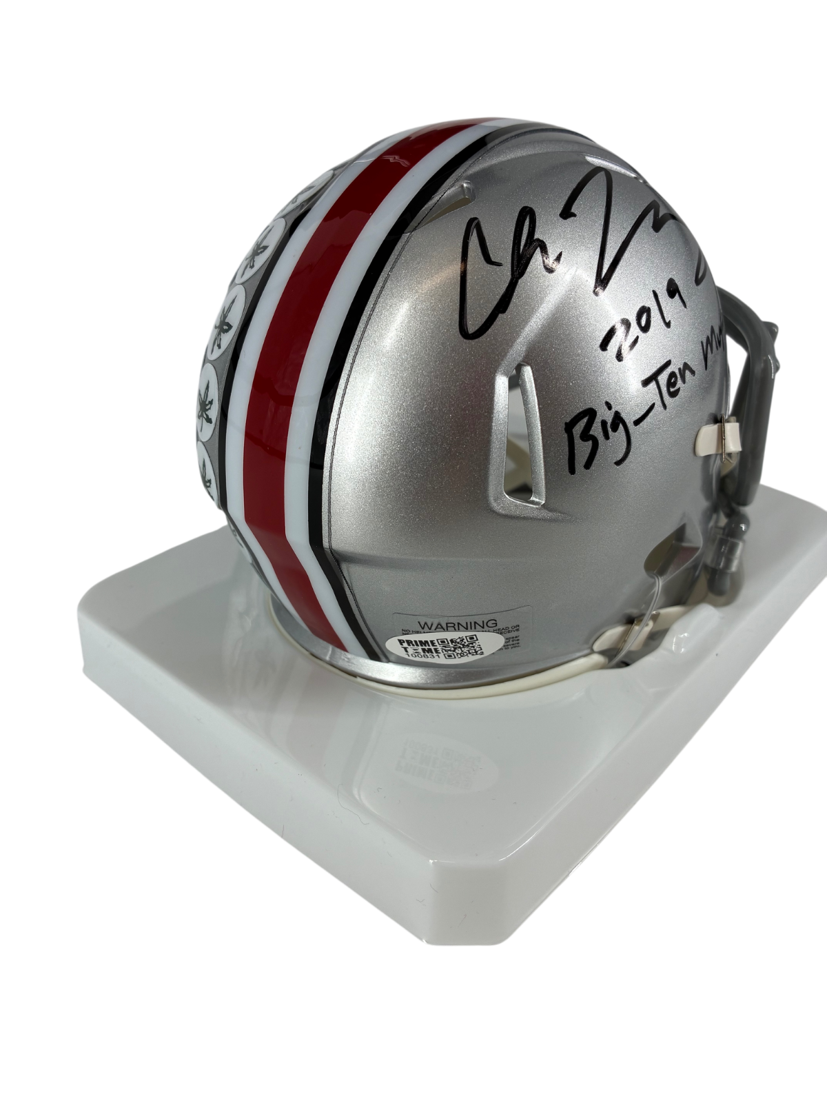 Chase Young Signed Autographed Inscribed Buckeyes Mini Helmet Prime Time Witness