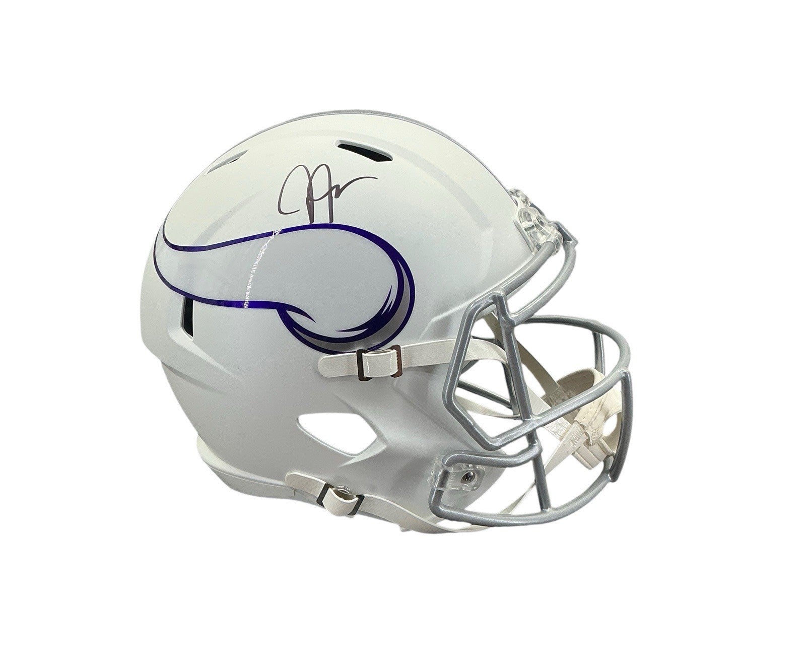 Justin Jefferson Signed Autographed Vikings Full Size Replica Helmet Beckett