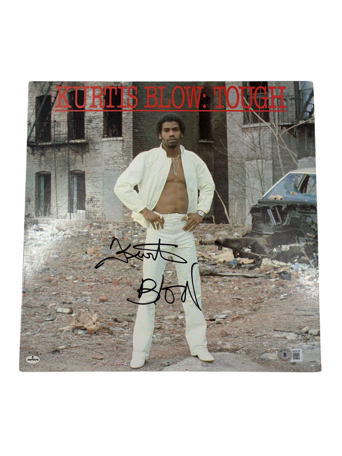 Kurtis Blow Signed Autographed Tough Album Cover Beckett COA