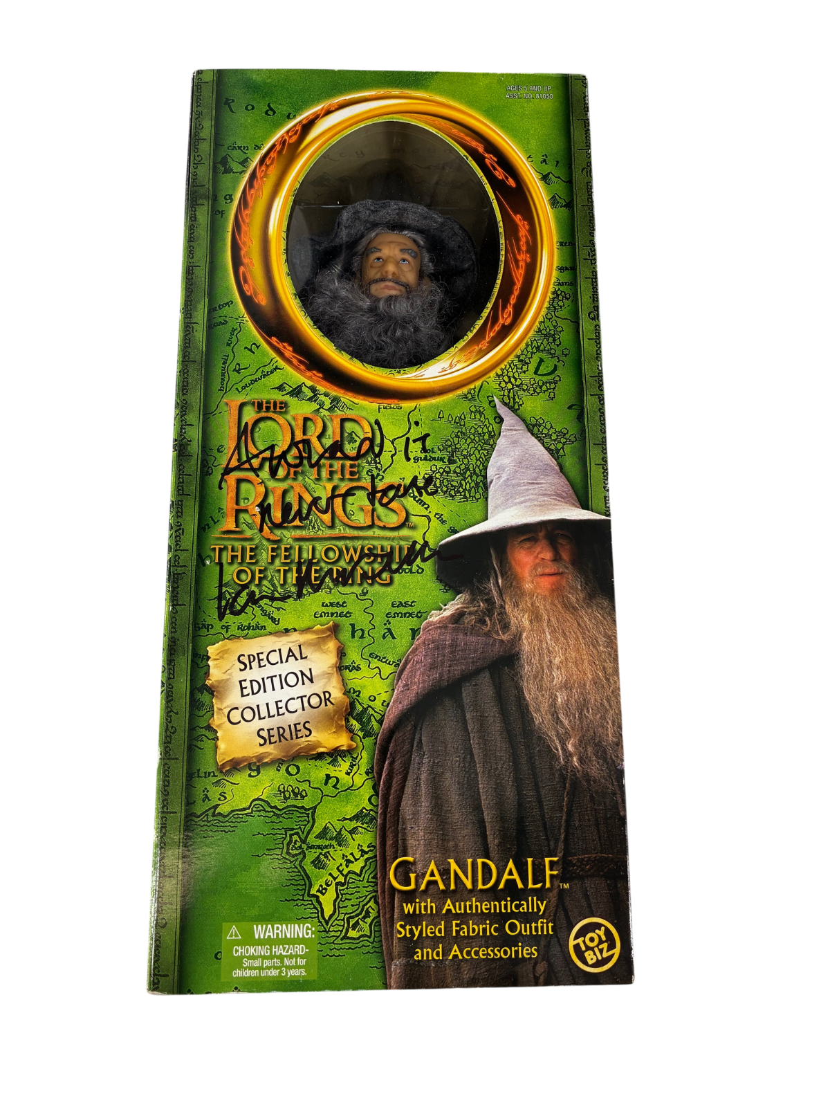 Ian McKellen Signed Autographed Inscribed 12" Collector Series LORD OF THE RINGS
