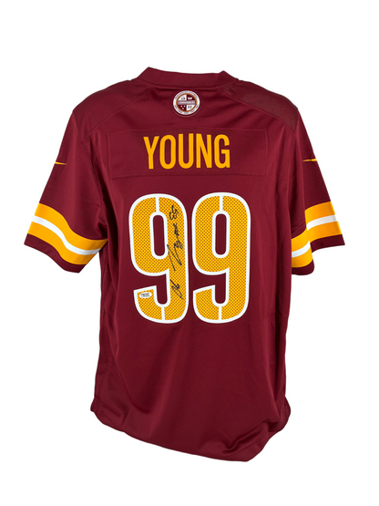 Chase Young Signed Autographed Commanders Authentic Nike Jersey Prime Time Wit