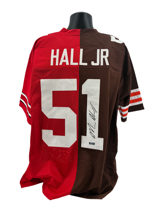 Micheal Hall Jr Signed Autographed Browns Buckeyes Custom Jersey Prime Time COA