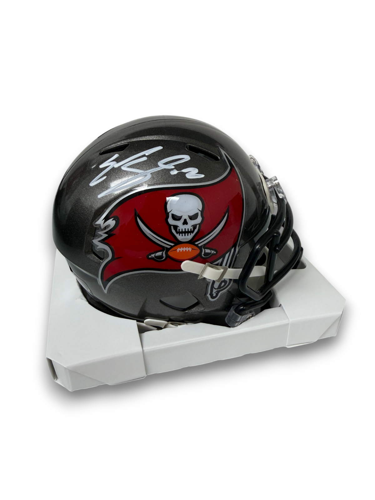 Emeka Egbuka Signed Autographed Buccaneers Mini Helmet Fanatics