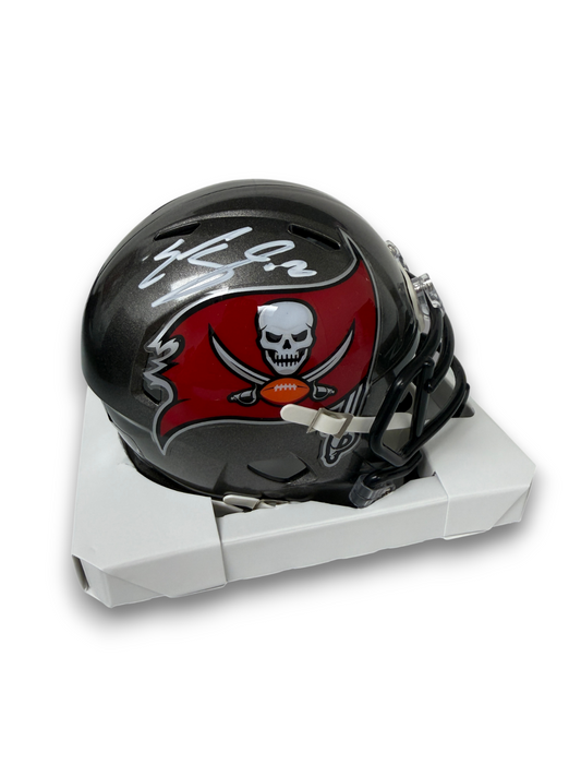 Emeka Egbuka Signed Autographed Buccaneers Mini Helmet Fanatics
