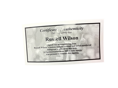 Russell Wilson Signed Autographed Seahawks S2S FS Authentic Helmet Mill Creek