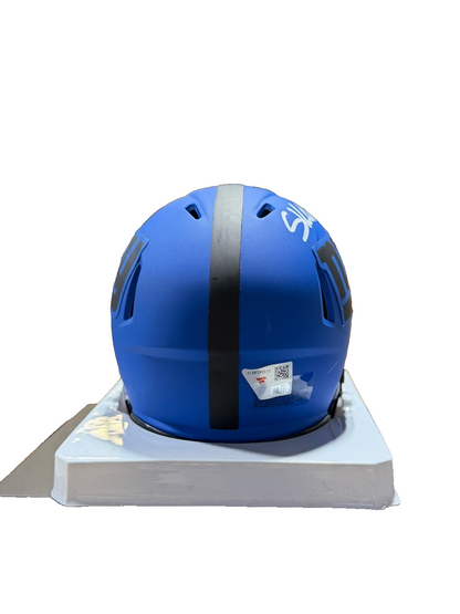 Cam Skattebo Signed Autographed Giants Mini Helmet Fanatics COA