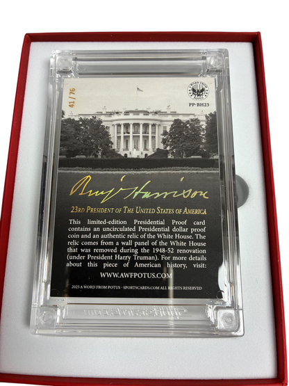 POTUS Historic Relic and Coin President Benjamin Harrison