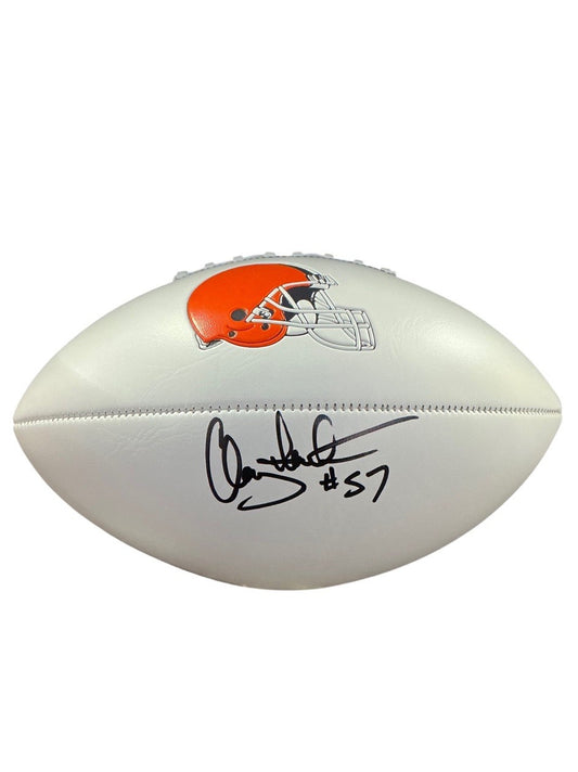 Clay Matthews Signed Autographed Browns Logo Football COA