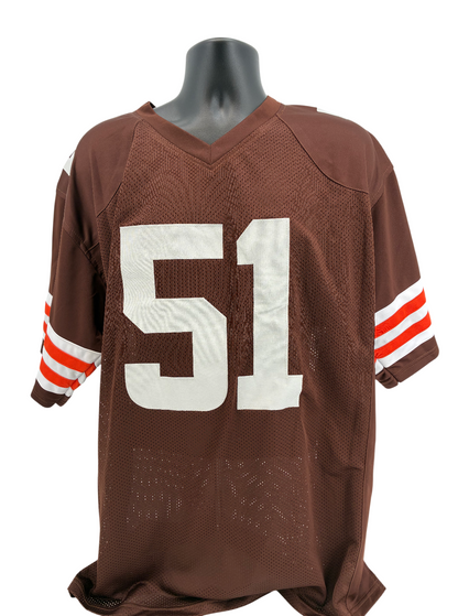 Micheal Hall Jr Signed Autographed Browns Custom Jersey Prime Time Witness