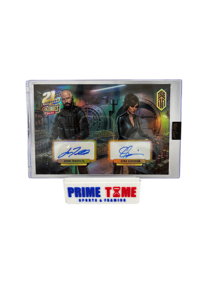 2026 Wild Card Decades 21st Century Dual Auto John Travolta Gina Gershon 1/1