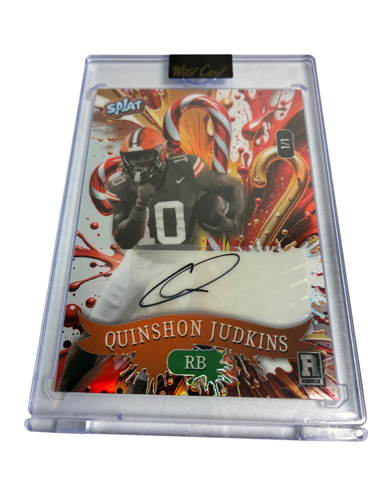 Wild Card Splat Quinshon Judkins Rookie Auto 1/1