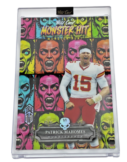 Patrick Mahomes Wild Card Monster Hit Monster Hunt 2025 Trading Card 1 of 1