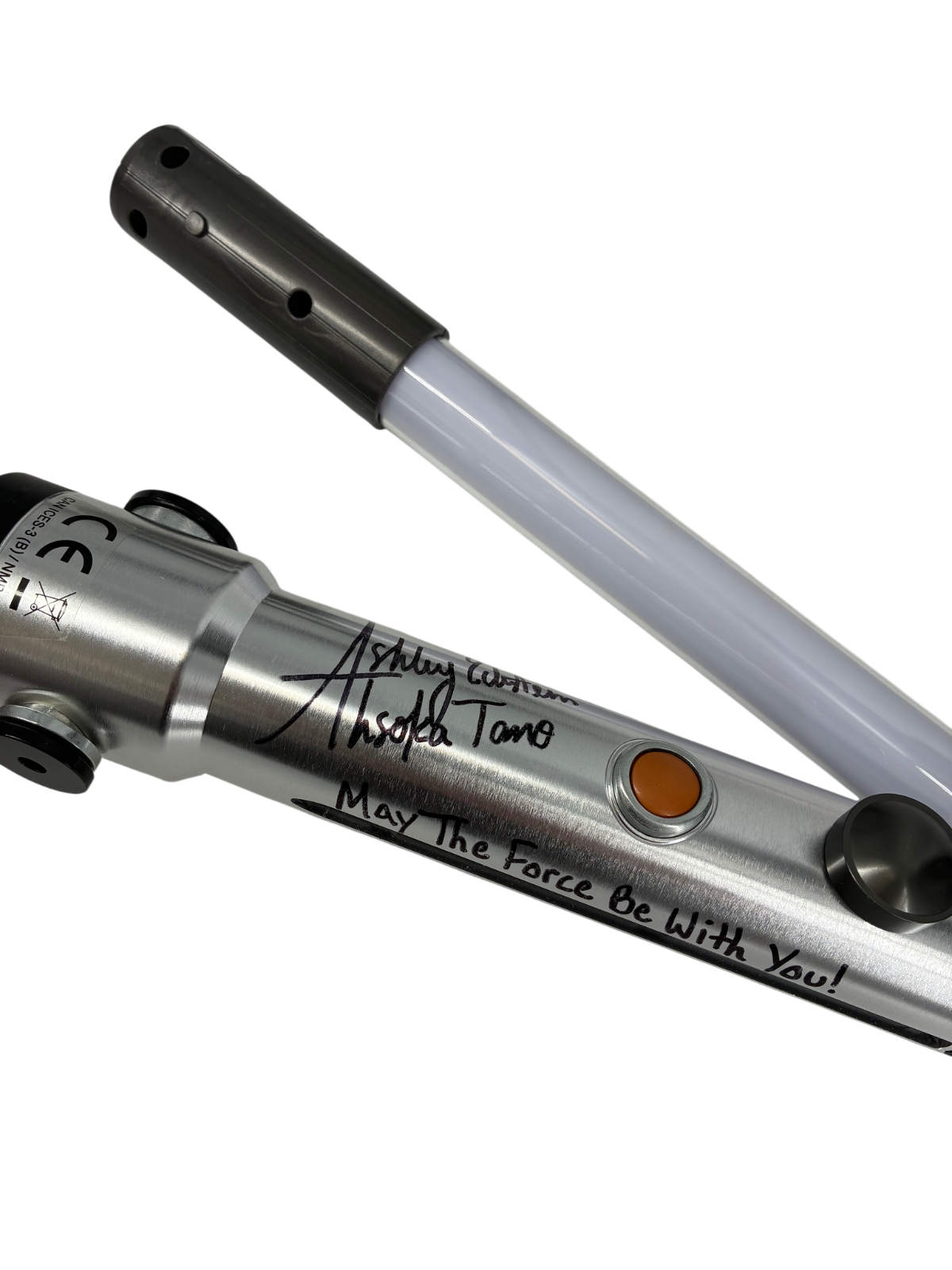 Ashley Ekstein Ahsoka Tano Signed Autographed Inscribed Lightsaber Beckett COA