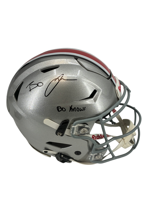 Bo Jackson Signed Autographed Buckeyes FS Speed Flex Helmet Prime time Witness