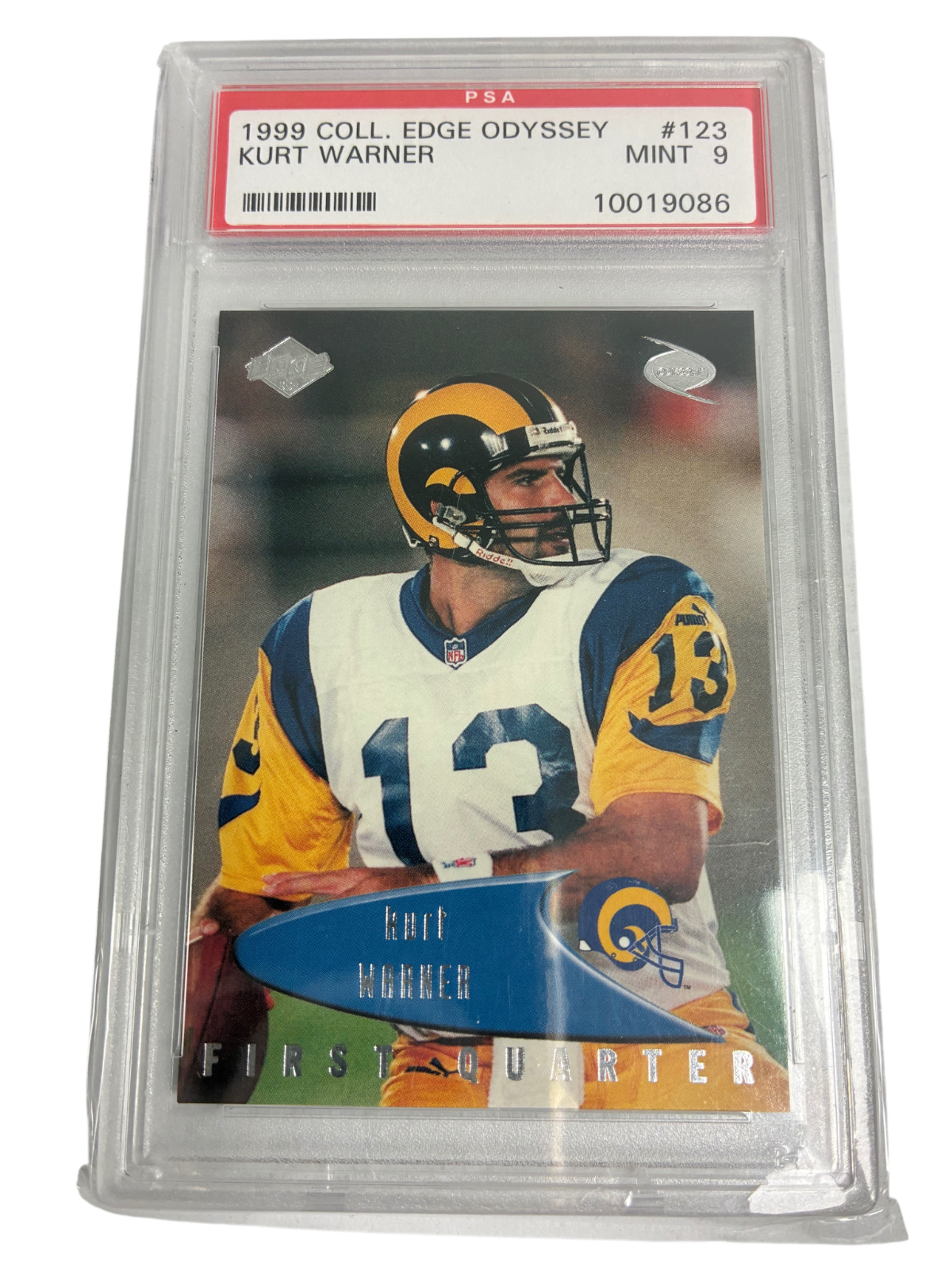 Kurt Warner Collector's Edge Odyssey #123 PSA Mint 9 Rams