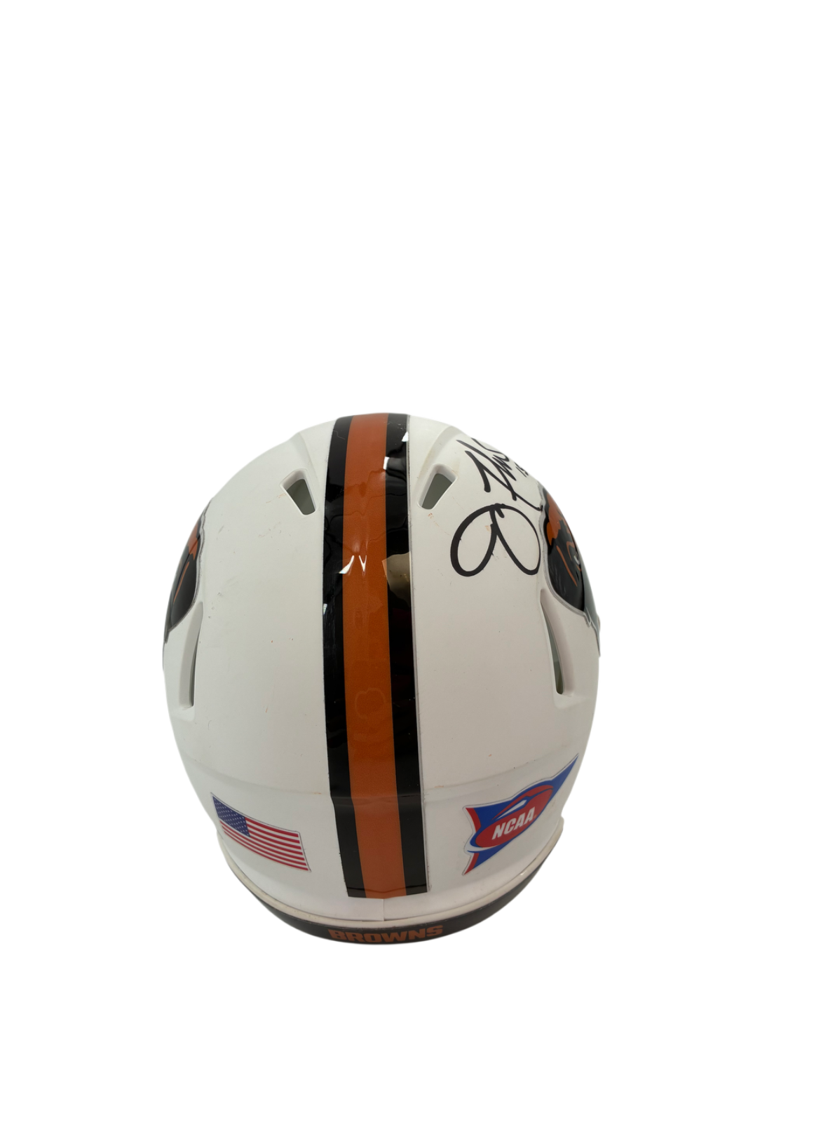 Joe Flacco Signed Autographed Browns Mini Helmet 5 Star Certified