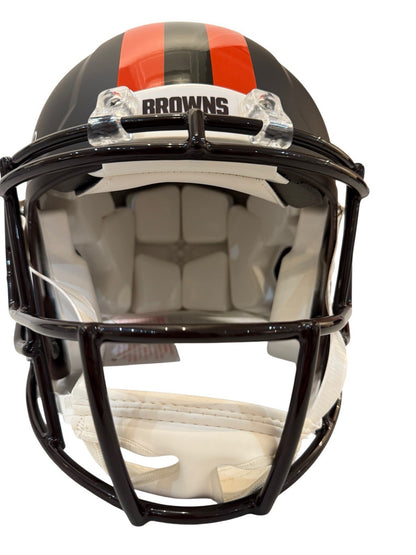 Quinshon Judkins Signed Autographed Browns Authentic Speed Helmet Swau COA