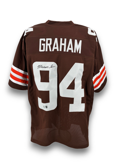 Mason Graham Signed Autographed Browns Custom Jersey SWAU COA