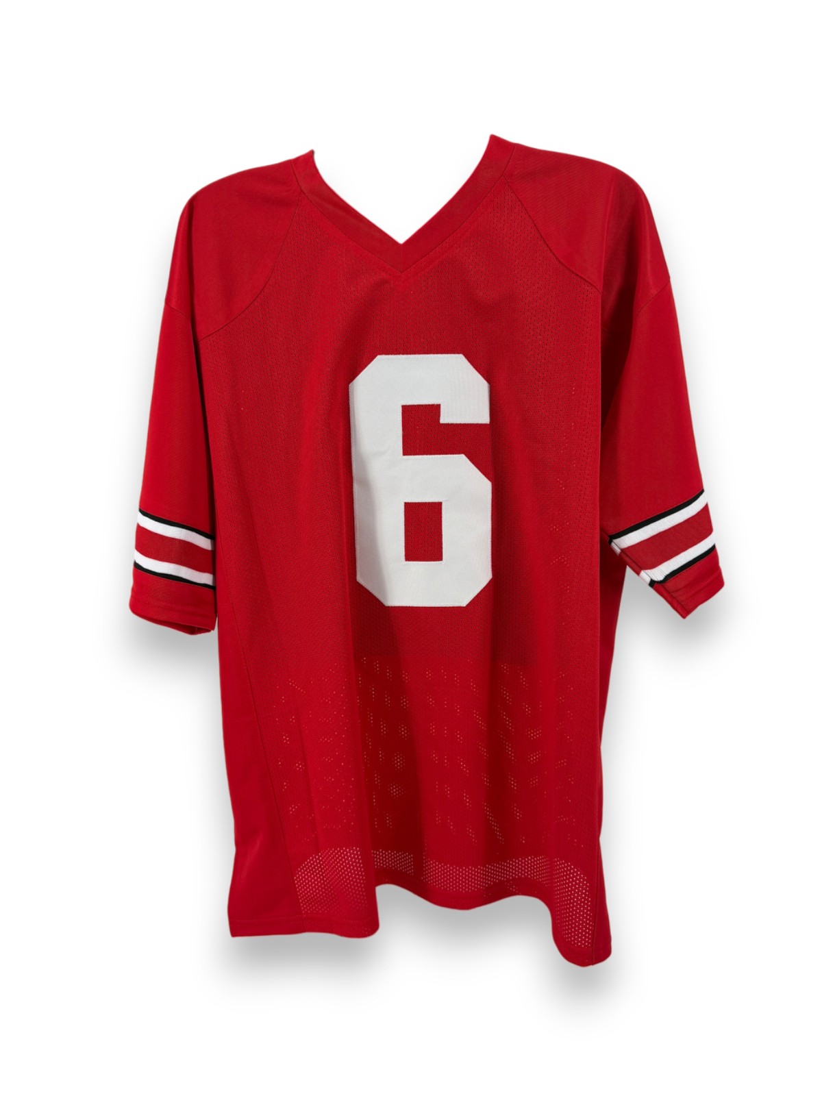 Devin Sanchez Signed Autographed Buckeyes Custom Red Jersey Prime Time Witness