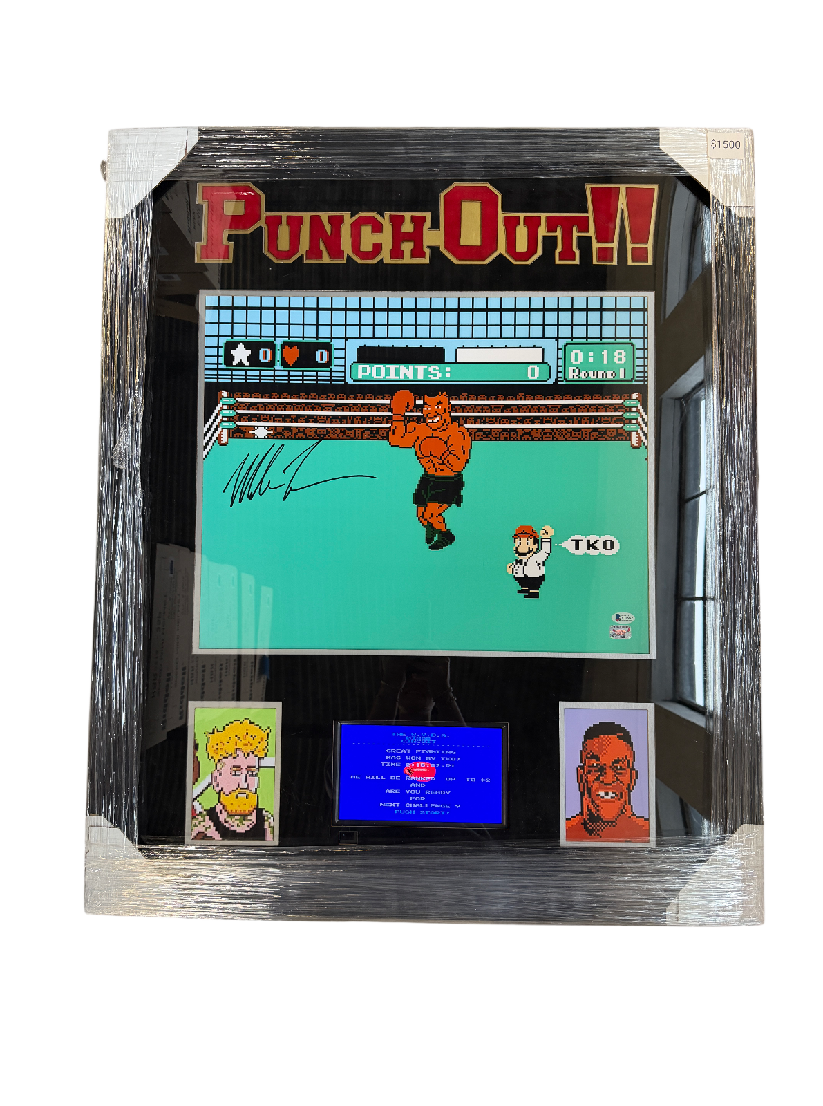 Mike Tyson Signed Autographed "Punch-Out!!" Custom Framed w/ TV BAS COA