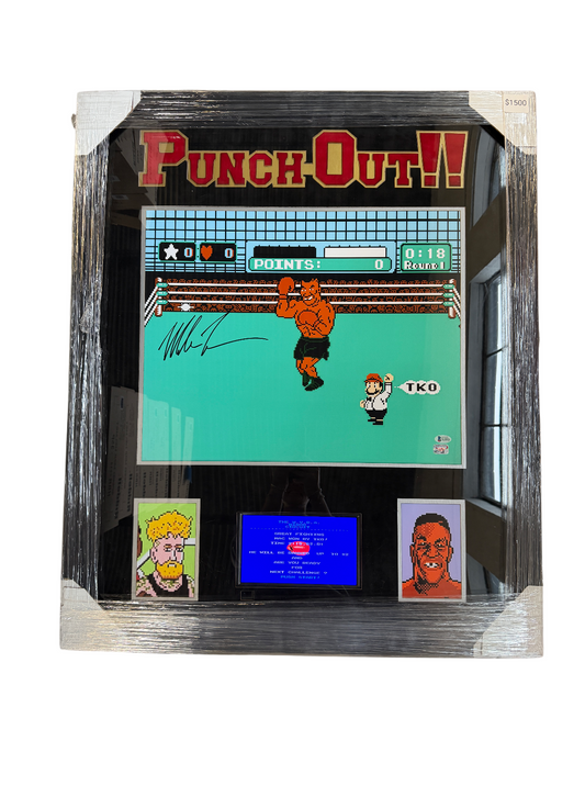 Mike Tyson Signed Autographed "Punch-Out!!" Custom Framed w/ TV BAS COA