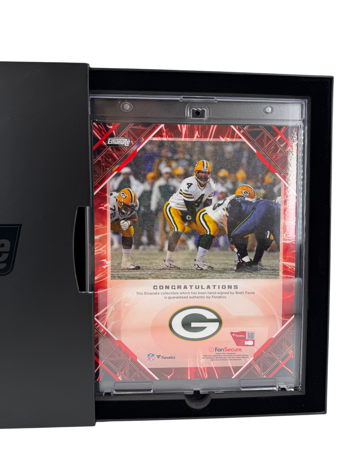 Brett Favre Signed Autographed Packers 8x10 Fanatics Emanate Authentic