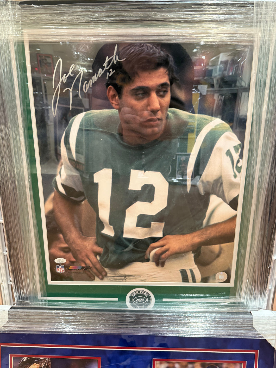 Joe Namath Signed Autographed 16x20 Photo Custom Framed JSA COA