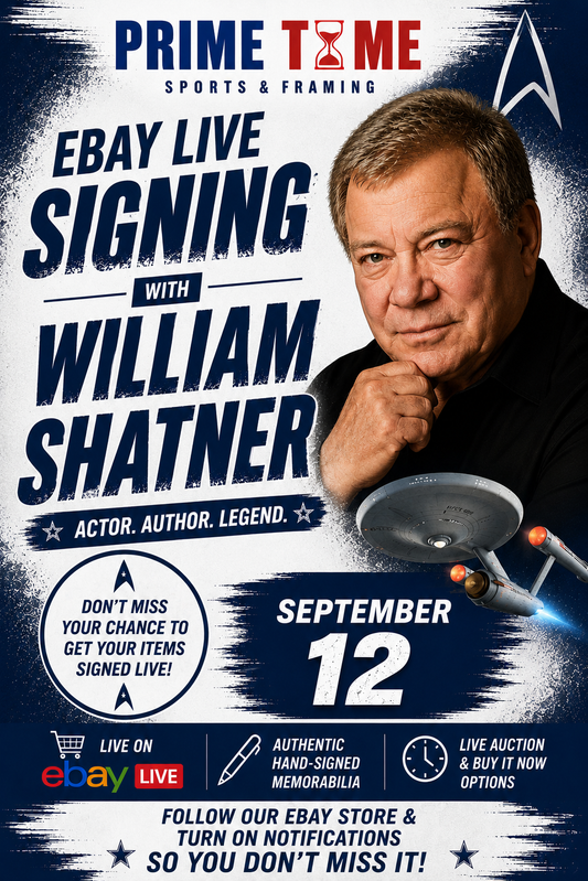 William Shatner Mail-in Ticket for Private Signing on 1 Item YOU WILL NOT MEET William Shatner )