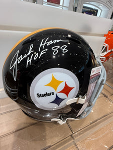 Pittsburgh Steelers Jack Ham Signed Autographed Full Size Helmet JSA COA
