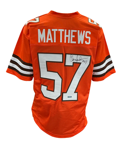 Clay Matthews Signed Autographed Cleveland Browns Custom Jersey Coa