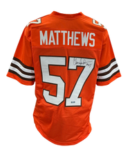 Load image into Gallery viewer, Clay Matthews Signed Autographed Cleveland Browns Custom Jersey Coa