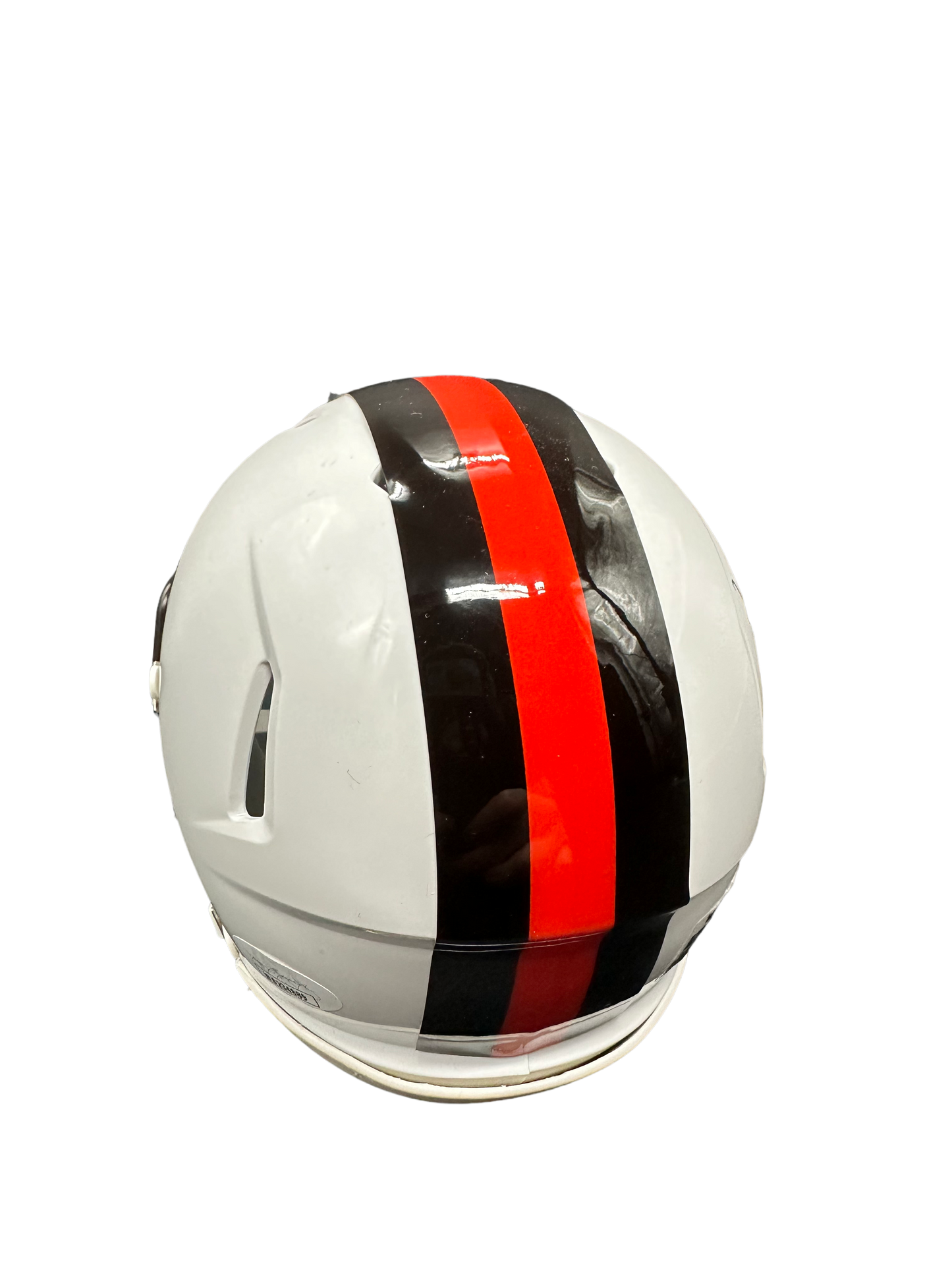 Cleveland Browns Dawand Jones Hand Signed Autographed 2023 White Alternate Mini Helmet with “All Rookie Team” Inscription with JSA COA