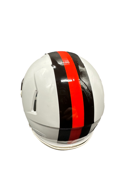 Cleveland Browns Dawand Jones Hand Signed Autographed 2023 White Alternate Mini Helmet with “All Rookie Team” Inscription with JSA COA