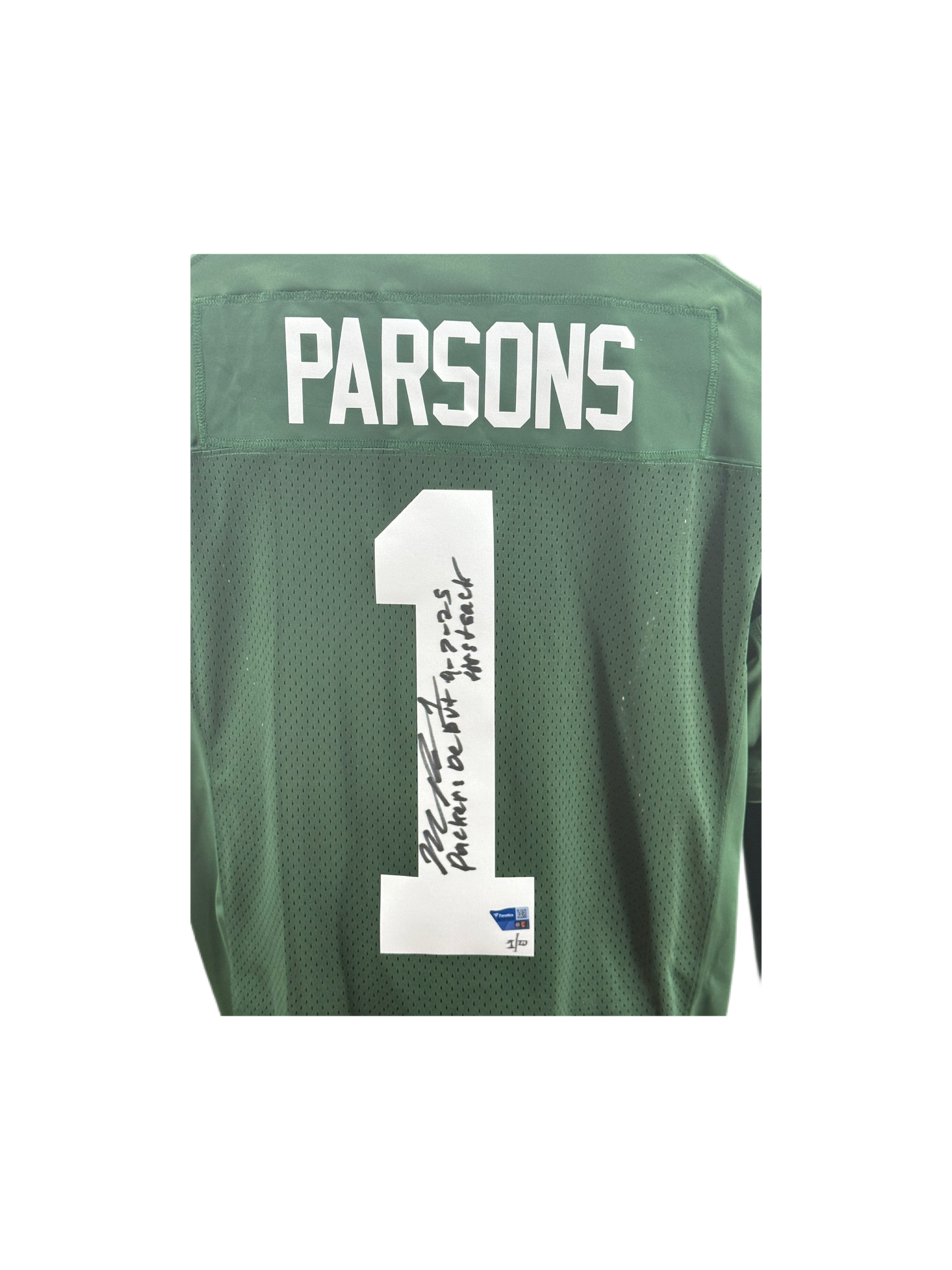 Micah Parsons Signed Autographed Packers LE Authentic Jersey Fanatics COA