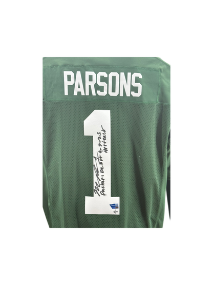Micah Parsons Signed Autographed Packers LE Authentic Jersey Fanatics COA