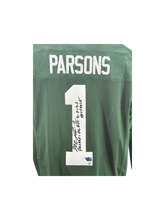 Load image into Gallery viewer, Micah Parsons Signed Autographed Packers LE Authentic Jersey Fanatics COA