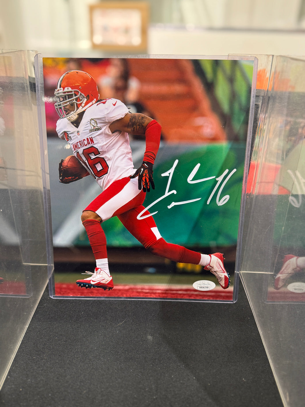 Cleveland Browns Josh Cribbs Hand Signed Autographed 8x10 photo JSA COA
