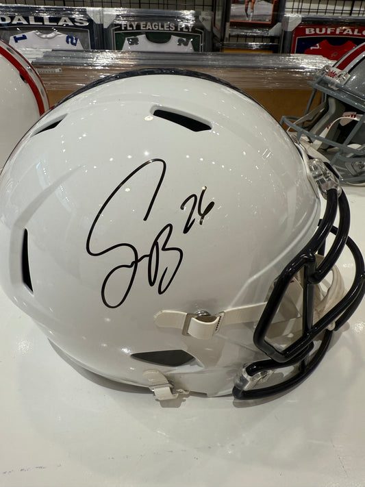 Penn State Saquon Barkley Signed Autographed Full Size Replica Helmet JSA COA