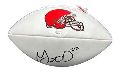 Cleveland Browns Grant Delpit Hand Signed Autographed White Panel Football with JSA COA
