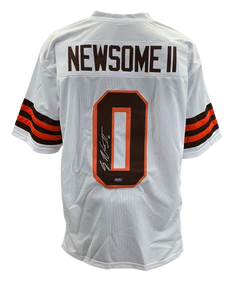 Greg Newsome II Signed Autographed Cleveland Browns Custom Jersey Coa