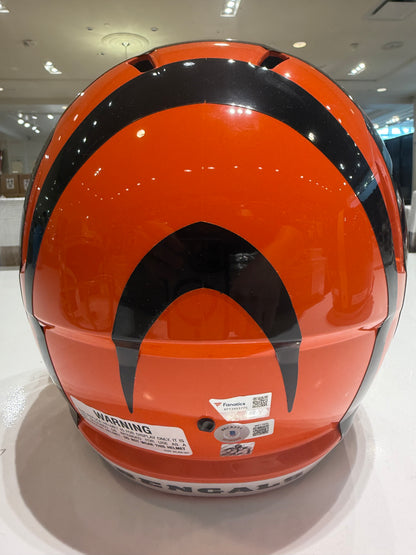 Cincinnati Bengals Joe Burrow Jamar Chase Signed Autographed Full Size Helmet BAS COA Fanatics COA