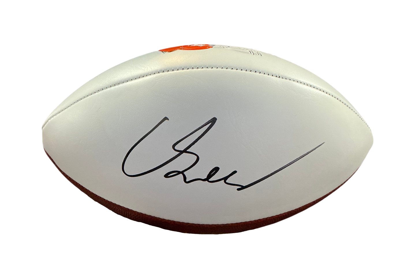 Carson Schwesinger Signed Autographed Cleveland Browns Logo Football COA