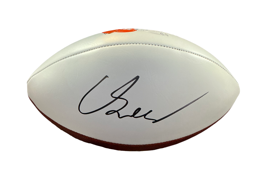 Carson Schwesinger Signed Autographed Cleveland Browns Logo Football COA