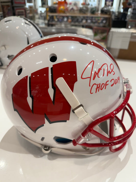 Wisconsin Joe Thomas Signed Autographed Full Size Helmet Five Star COA